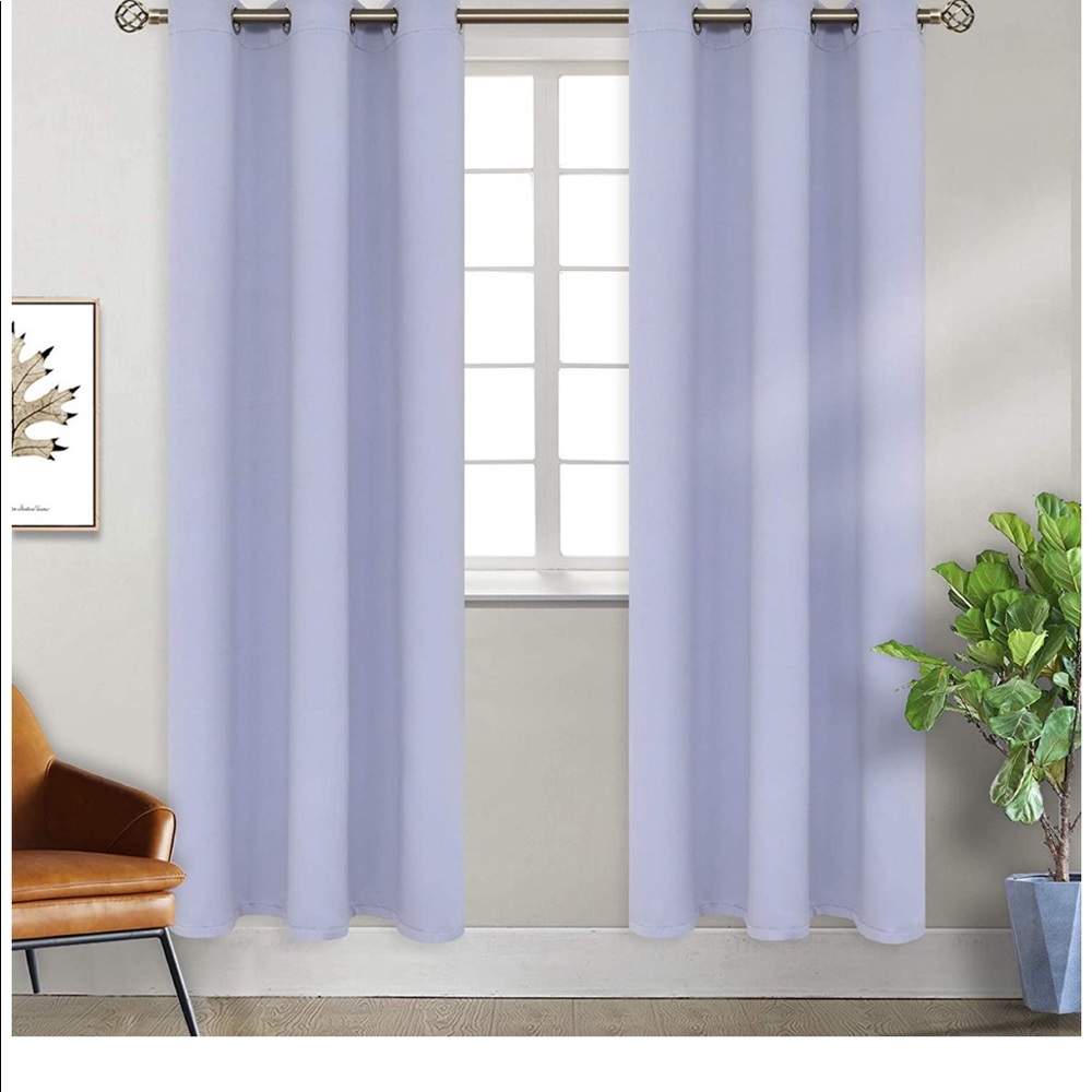 Lavender Black Out Curtains